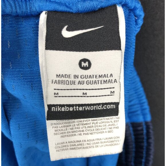 Nike Mens Mesh Athletic Shorts M Blue & Navy Basketball Workout Gym Athleisure - Picture 6 of 10